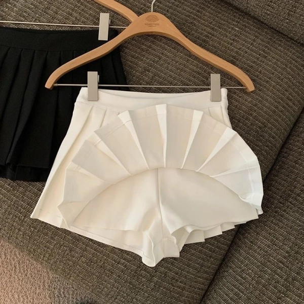 Styledfusion Sexy Women Pleated Skirts Summer Mini Skirts Korean Tennis Student White Designed Dance Skirt High Waist Fashion Skirt